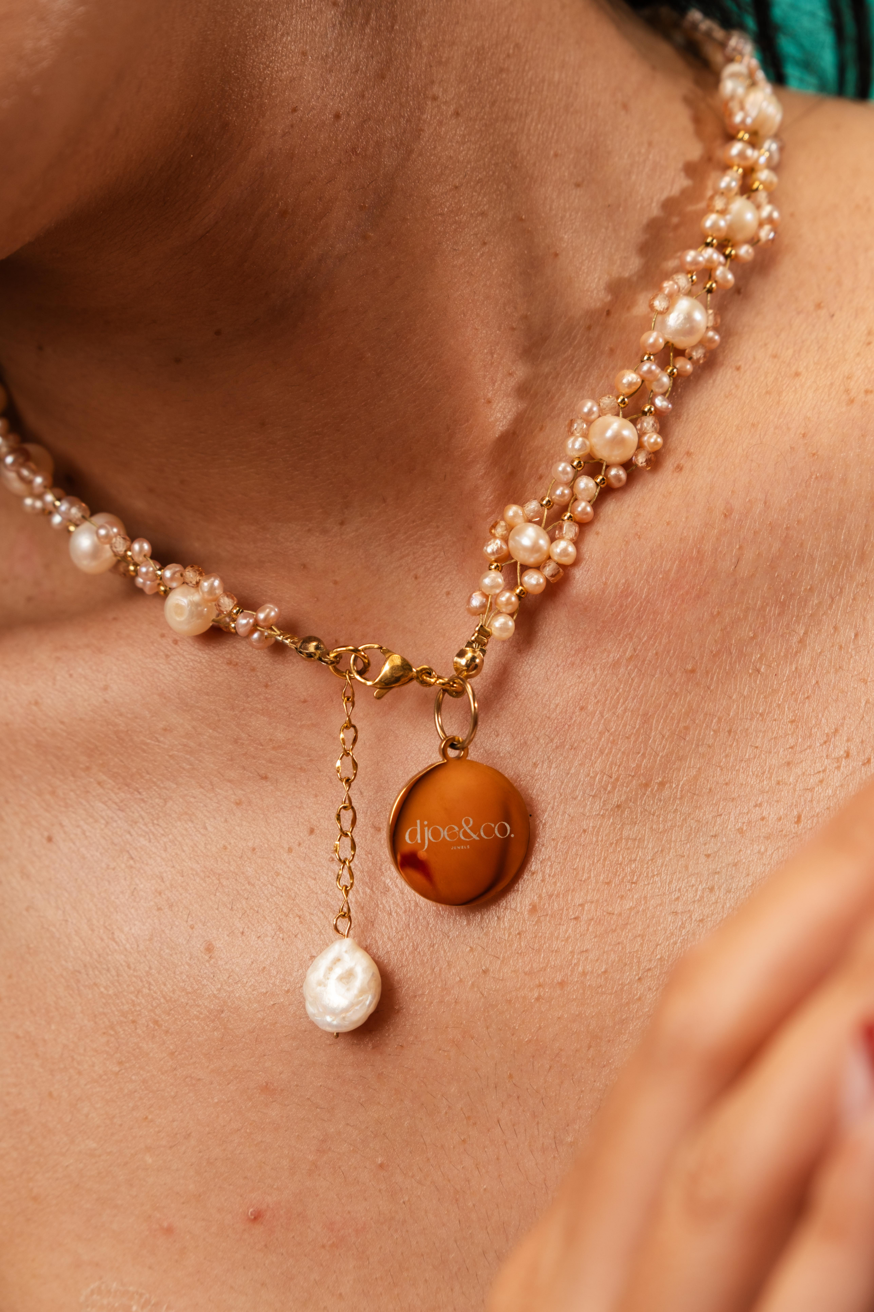 Tamara - Marigold Pearl Necklace